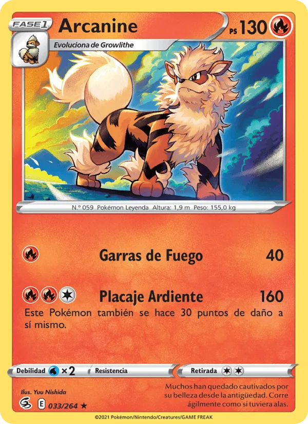 Arcanine · Golpe Fusión 33/264