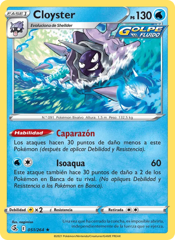 Cloyster · Golpe Fusión 51/264
