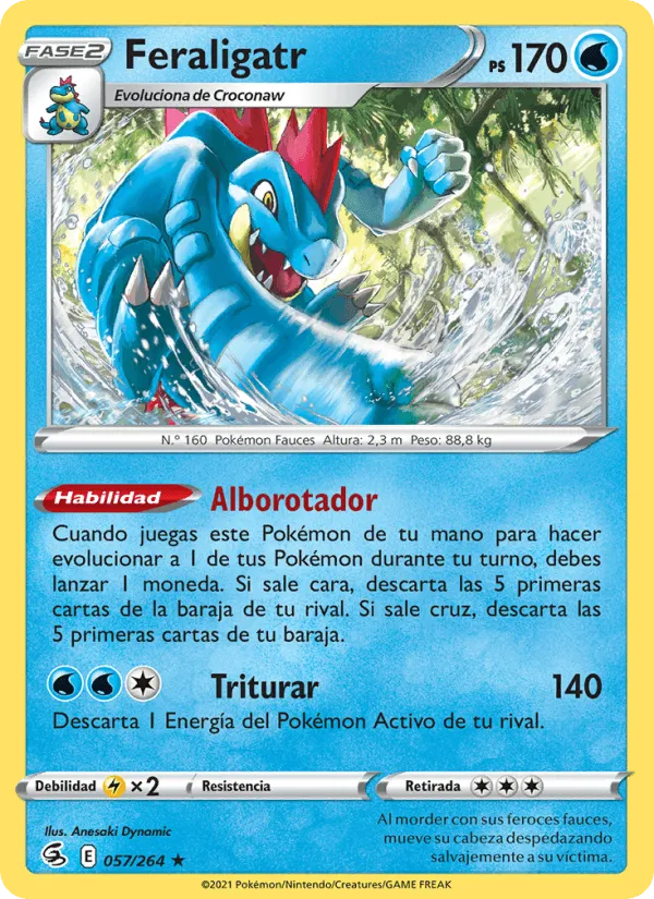 Feraligatr · Golpe Fusión 57/264