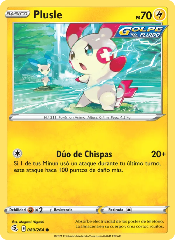 Plusle · Golpe Fusión 89/264