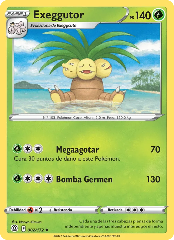 Exeggutor · Astros Brillantes 002/172