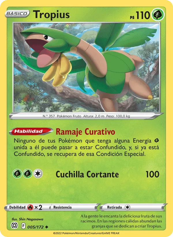 Tropius · Astros Brillantes 005/172