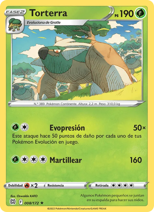 Torterra · Astros Brillantes 008/172