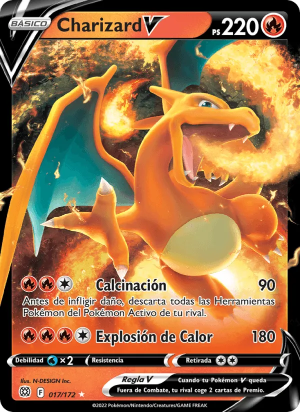 Charizard V · Astros Brillantes 017/172