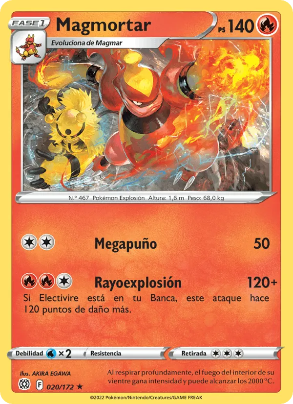 Magmortar · Astros Brillantes 020/172