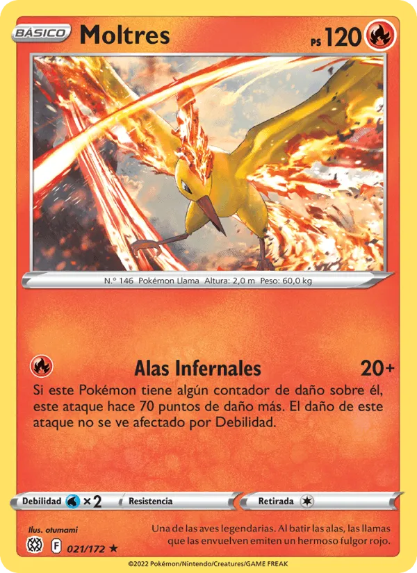Moltres · Astros Brillantes 021/172