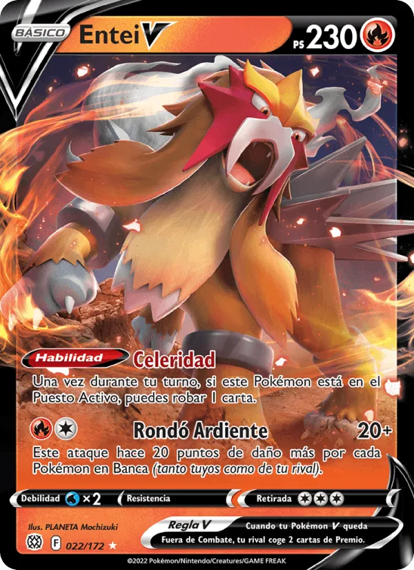 Entei V · Astros Brillantes 022/172