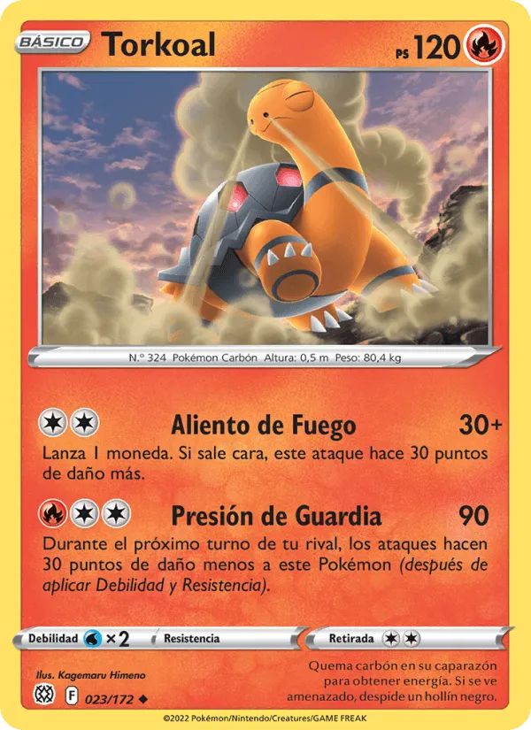 Torkoal · Astros Brillantes 023/172