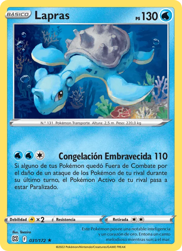 Lapras · Astros Brillantes 031/172