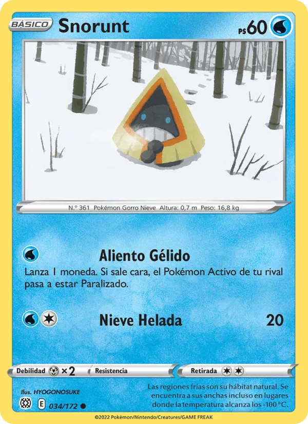Snorunt · Astros Brillantes 034/172