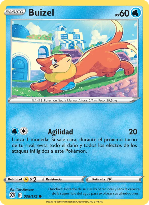 Buizel · Astros Brillantes 038/172