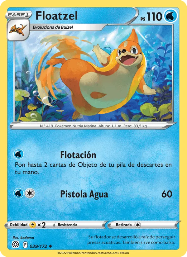 Floatzel · Astros Brillantes 039/172