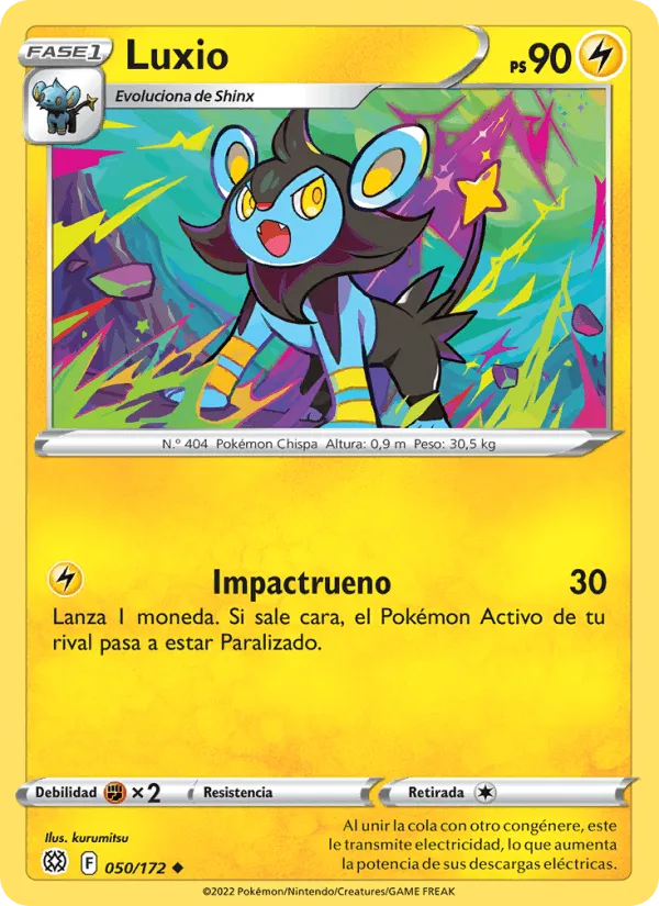 Luxio · Astros Brillantes 050/172