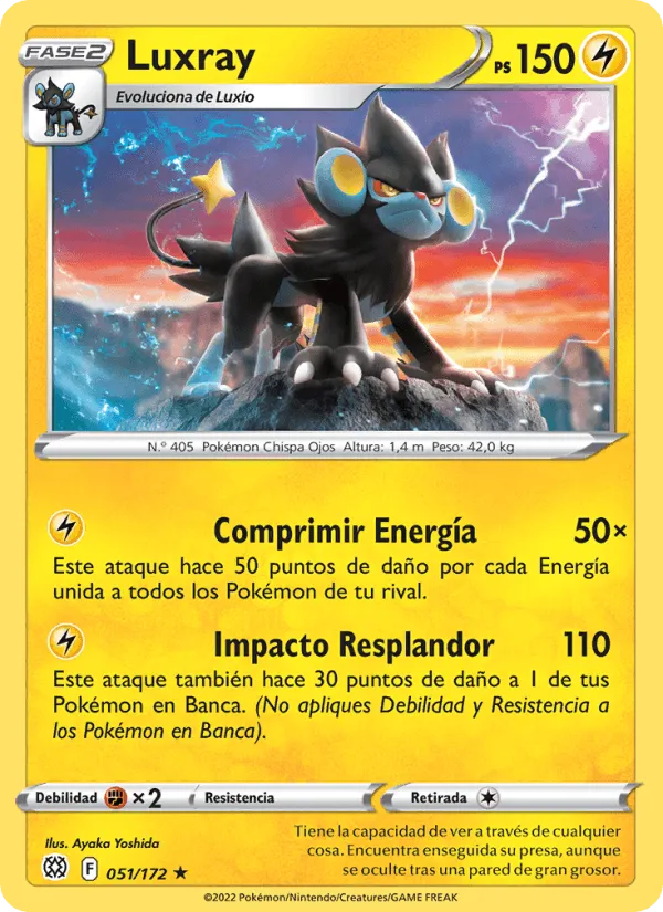 Luxray · Astros Brillantes 051/172
