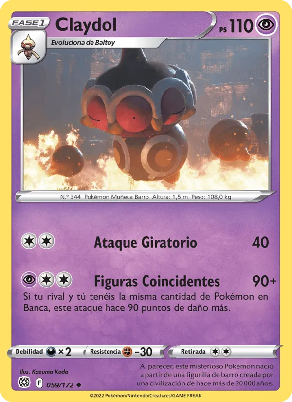 Claydol · Astros Brillantes 059/172