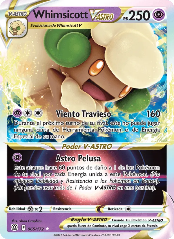 Whimsicott V-ASTRO · Astros Brillantes 065/172