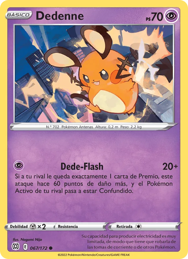 Dedenne · Astros Brillantes 067/172