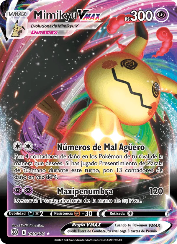 Mimikyu VMAX · Astros Brillantes 069/172