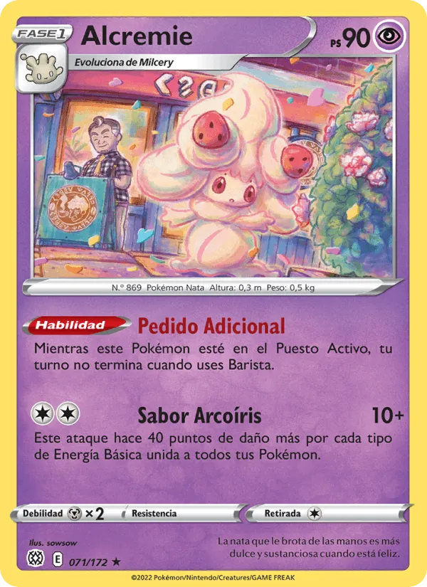 Alcremie · Astros Brillantes 071/172