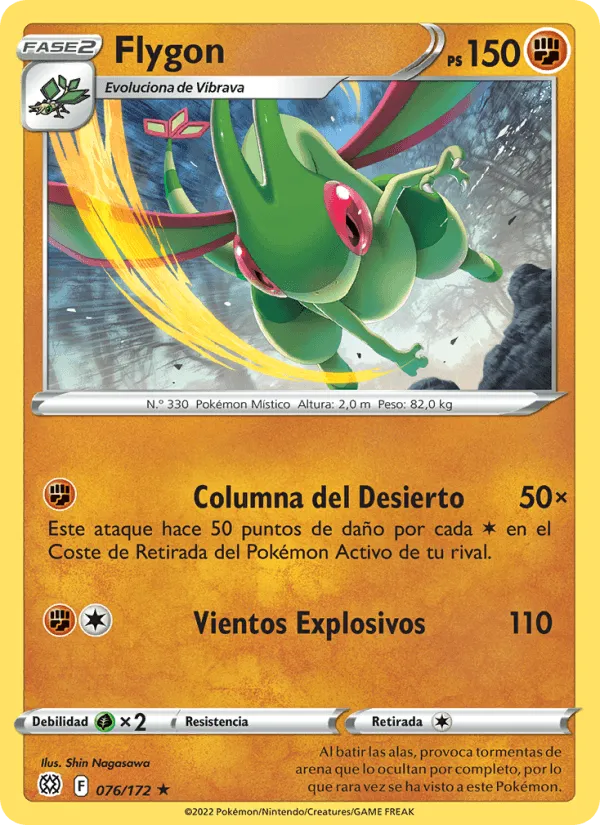 Flygon · Astros Brillantes 076/172