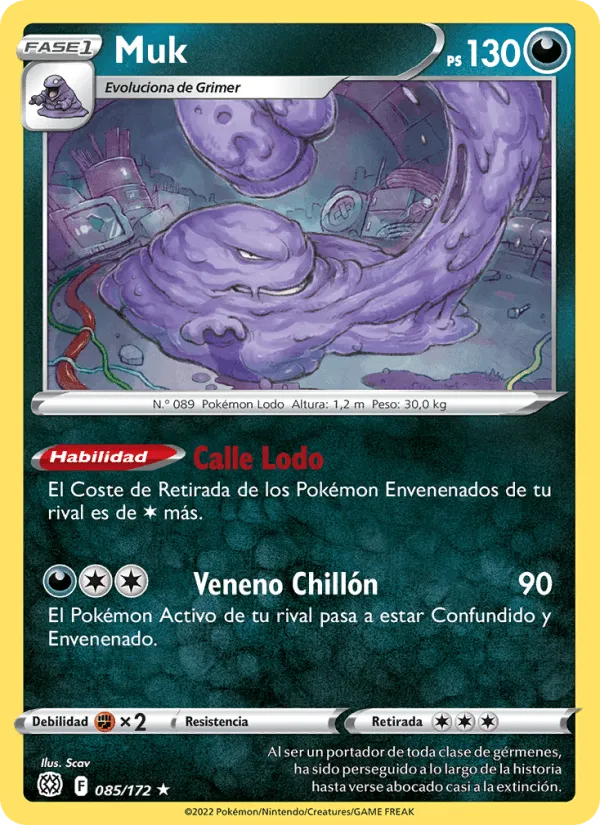 Muk · Astros Brillantes 085/172