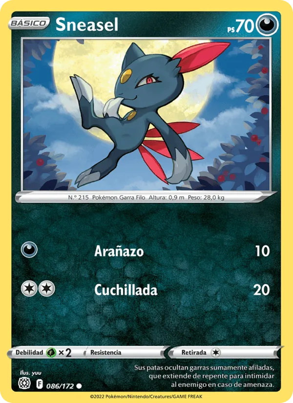 Sneasel · Astros Brillantes 086/172