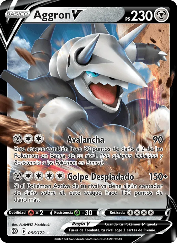 Aggron V · Astros Brillantes 096/172