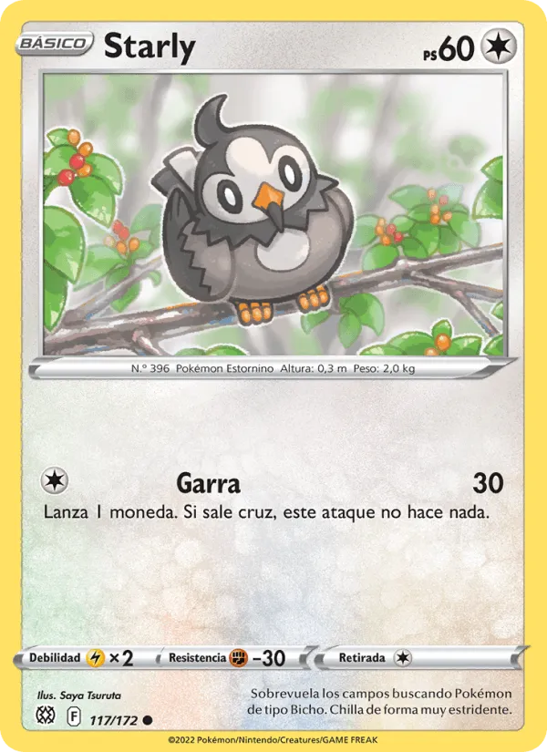 Starly · Astros Brillantes 117/172