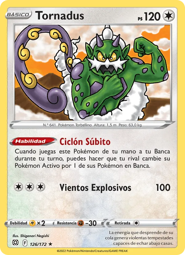 Tornadus · Astros Brillantes 126/172