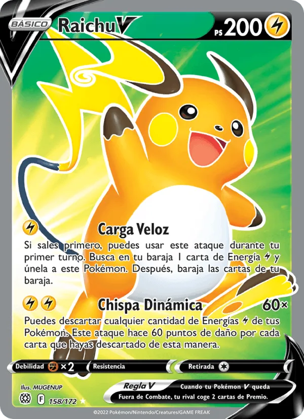 Raichu V · Astros Brillantes 158/172