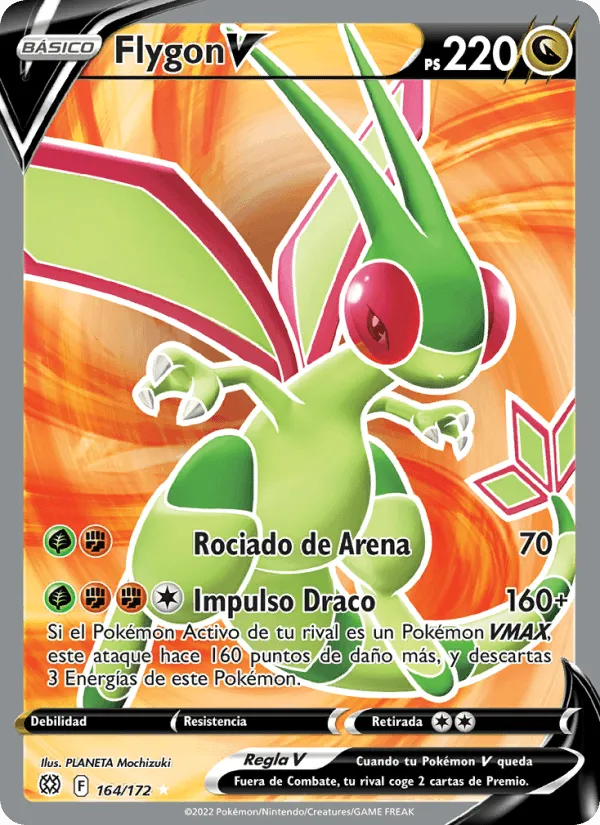 Flygon V · Astros Brillantes 164/172