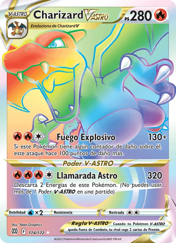 Charizard V-ASTRO · Astros Brillantes 174/172