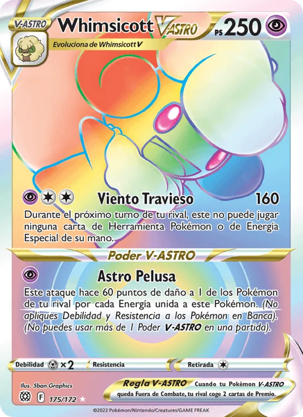Whimsicott V-ASTRO · Astros Brillantes 175/172