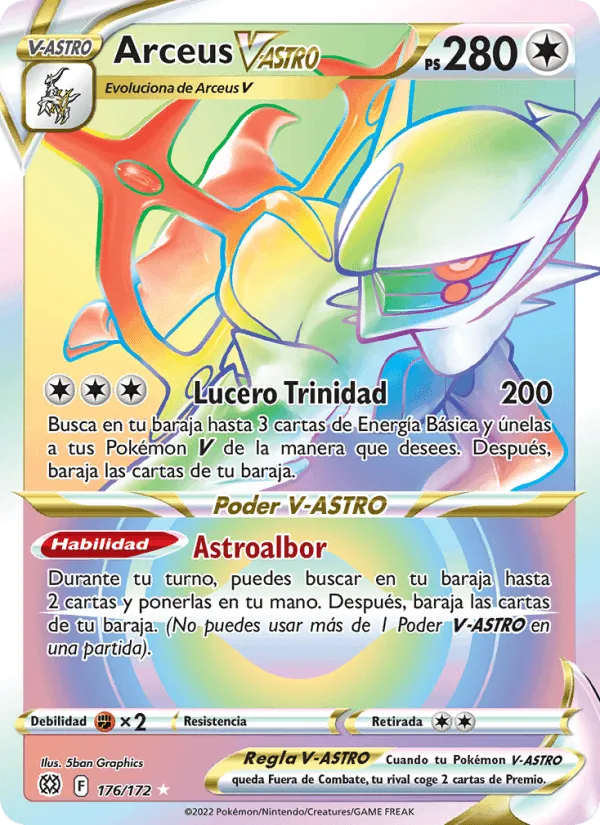 Arceus V-ASTRO · Astros Brillantes 176/172