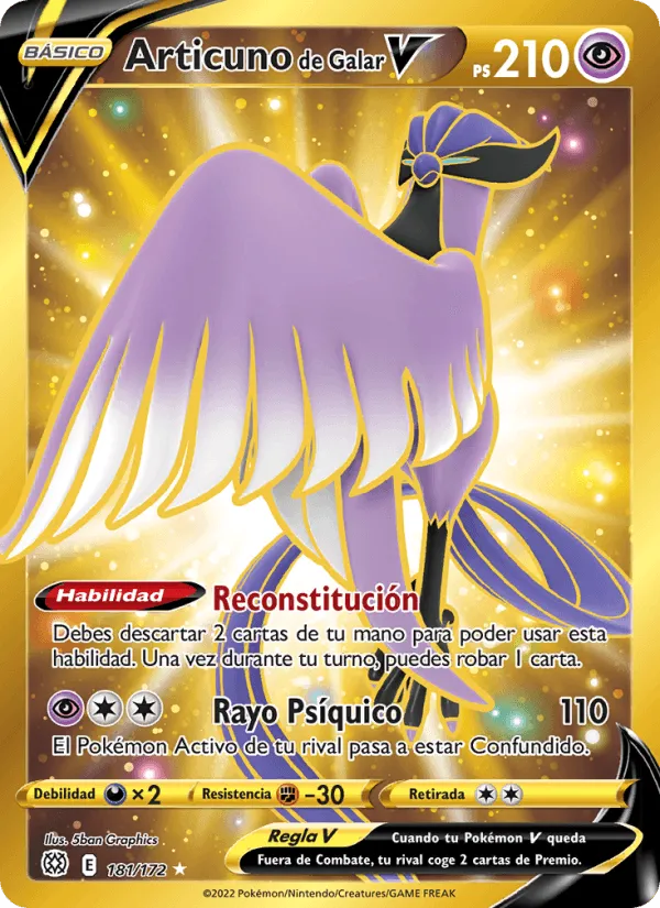 Articuno de Galar V · Astros Brillantes 181/172