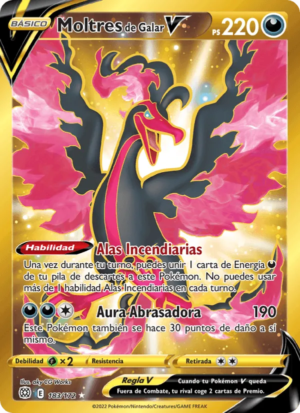 Moltres de Galar V · Astros Brillantes 183/172
