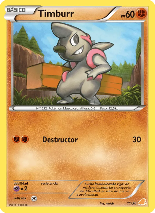 Timburr · Kit de Entrenador BW (Excadrill) 11/30