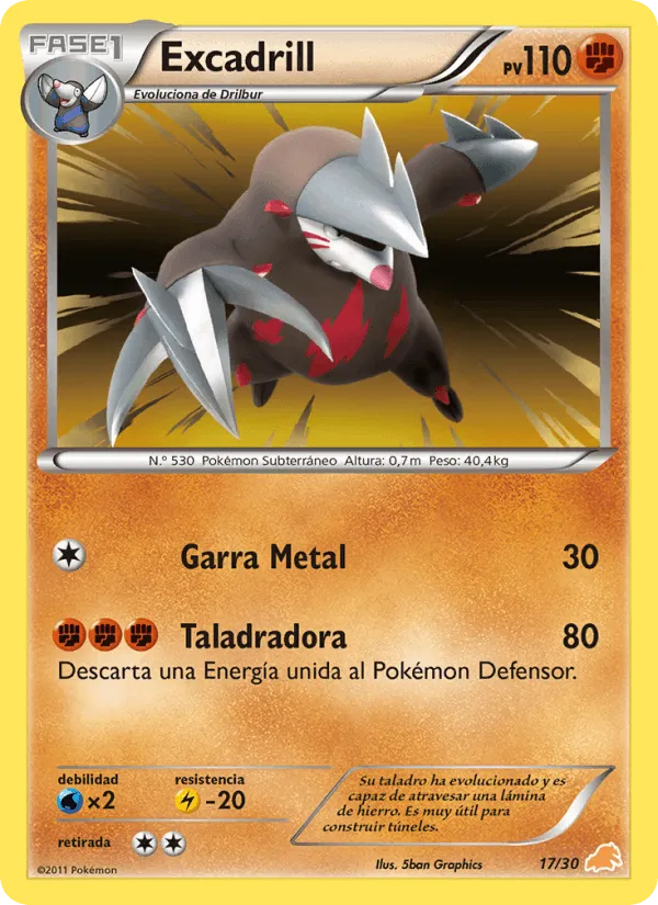 Excadrill · Kit de Entrenador BW (Excadrill) 17/30