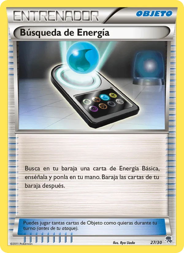 Búsqueda de Energía · Kit de Entrenador XY (Pikachu Enmascarada) 27/30