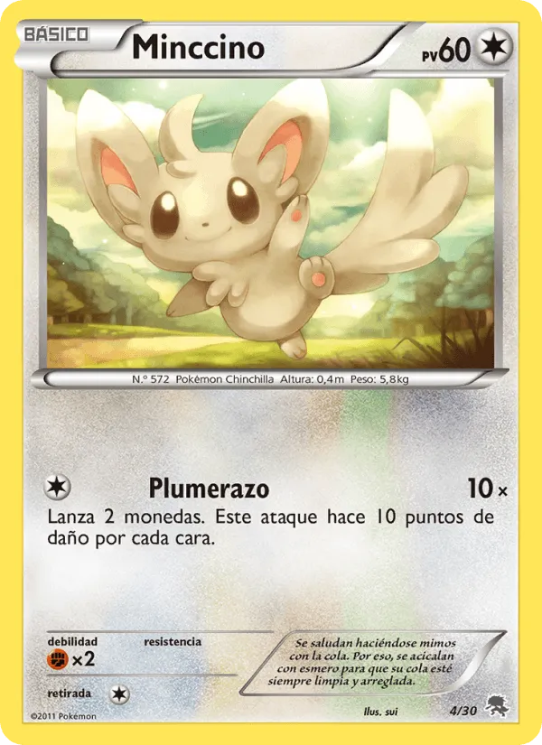 Minccino · Kit de Entrenador XY (Pikachu Enmascarada) 4/30