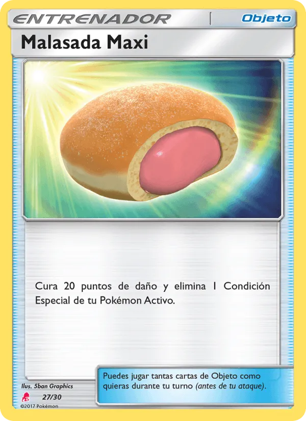 Malasada Maxi · Kit de Entrenador Sol y Luna (Lycanroc) 27/30