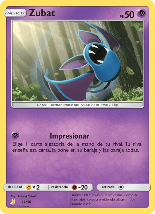 Zubat · Kit de Entrenador Sol y Luna (Raichu de Alola) 11/30