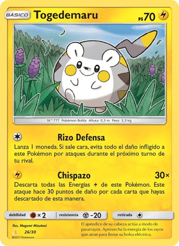 Togedemaru · Kit de Entrenador Sol y Luna (Raichu de Alola) 26/30
