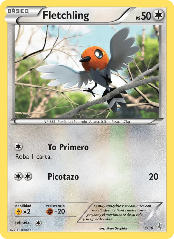 Fletchling · Kit de Entrenador XY (Bisharp) 1/30