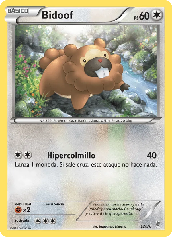 Bidoof · Kit de Entrenador XY (Bisharp) 12/30
