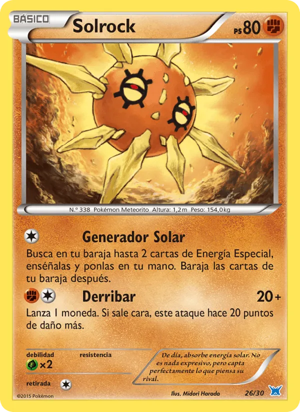 Solrock · Kit de Entrenador XY (Latios) 26/30