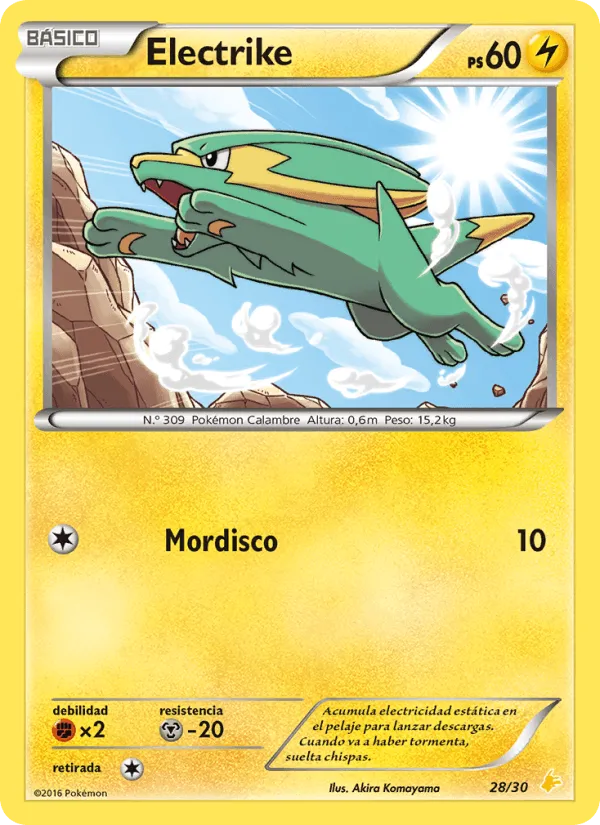 Electrike · Kit de Entrenador XY (Pikachu Enmascarada) 28/30