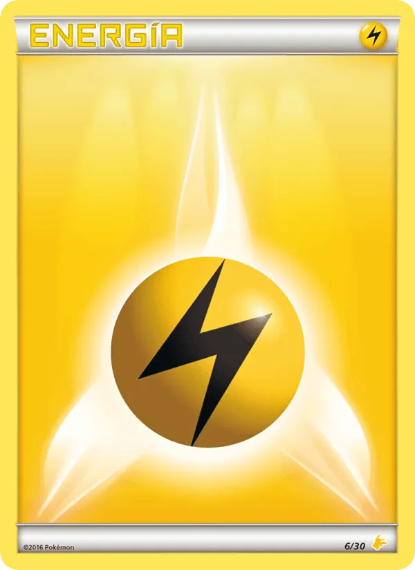 Energía Rayo · Kit de Entrenador XY (Pikachu Enmascarada) 6/30