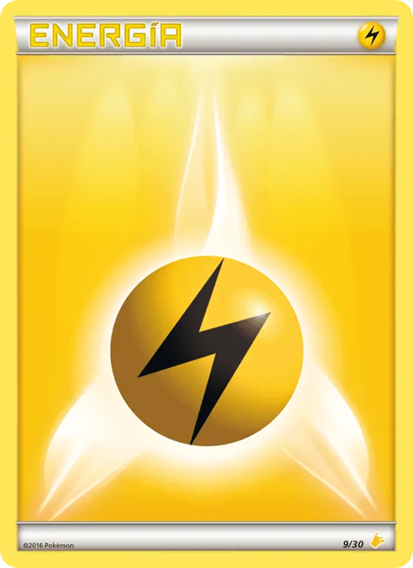 Energía Rayo · Kit de Entrenador XY (Pikachu Enmascarada) 9/30