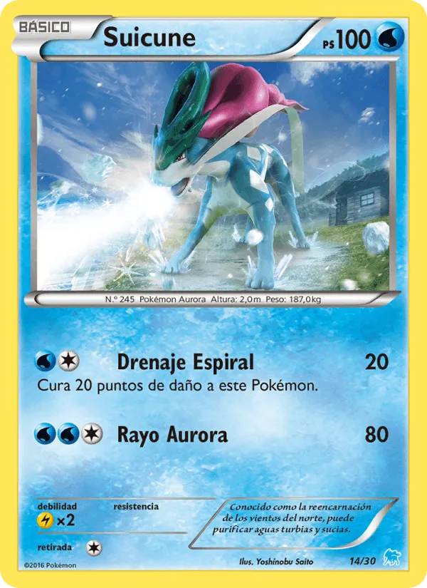 Suicune · Kit de Entrenador XY (Suicune) 14/30